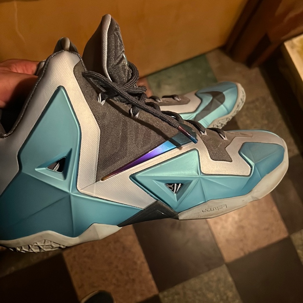 Turquoise Nike Lebron James size 11
